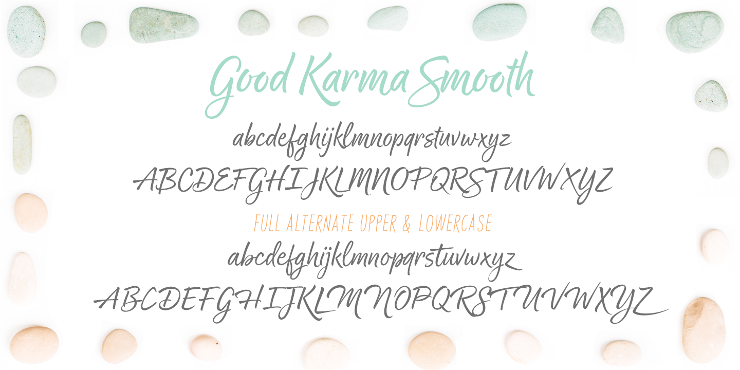 Przykład czcionki Good Karma Smooth Upright
